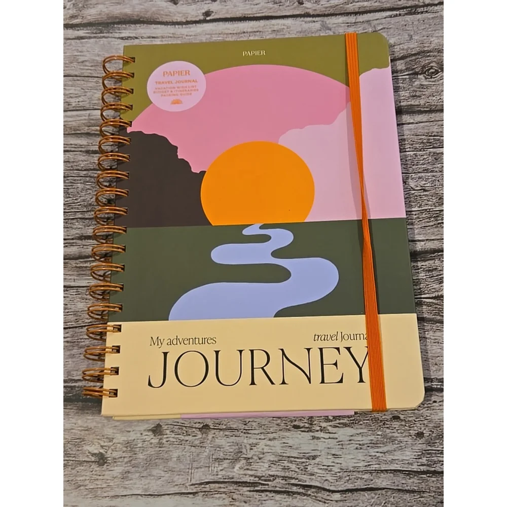 Papier My Adventures Travel Journal Vacation Log Travels, Etc. New Spiral (197)